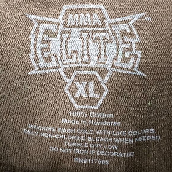 MMA Elite t-shirt XL mens skull bones graphic image vintage Y2K tee - Picture 4 of 5